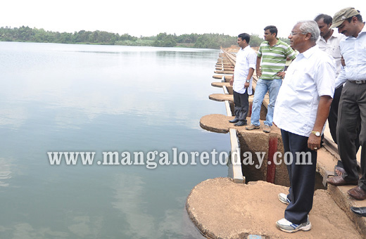 JR Lobo visits thumbay vented dam